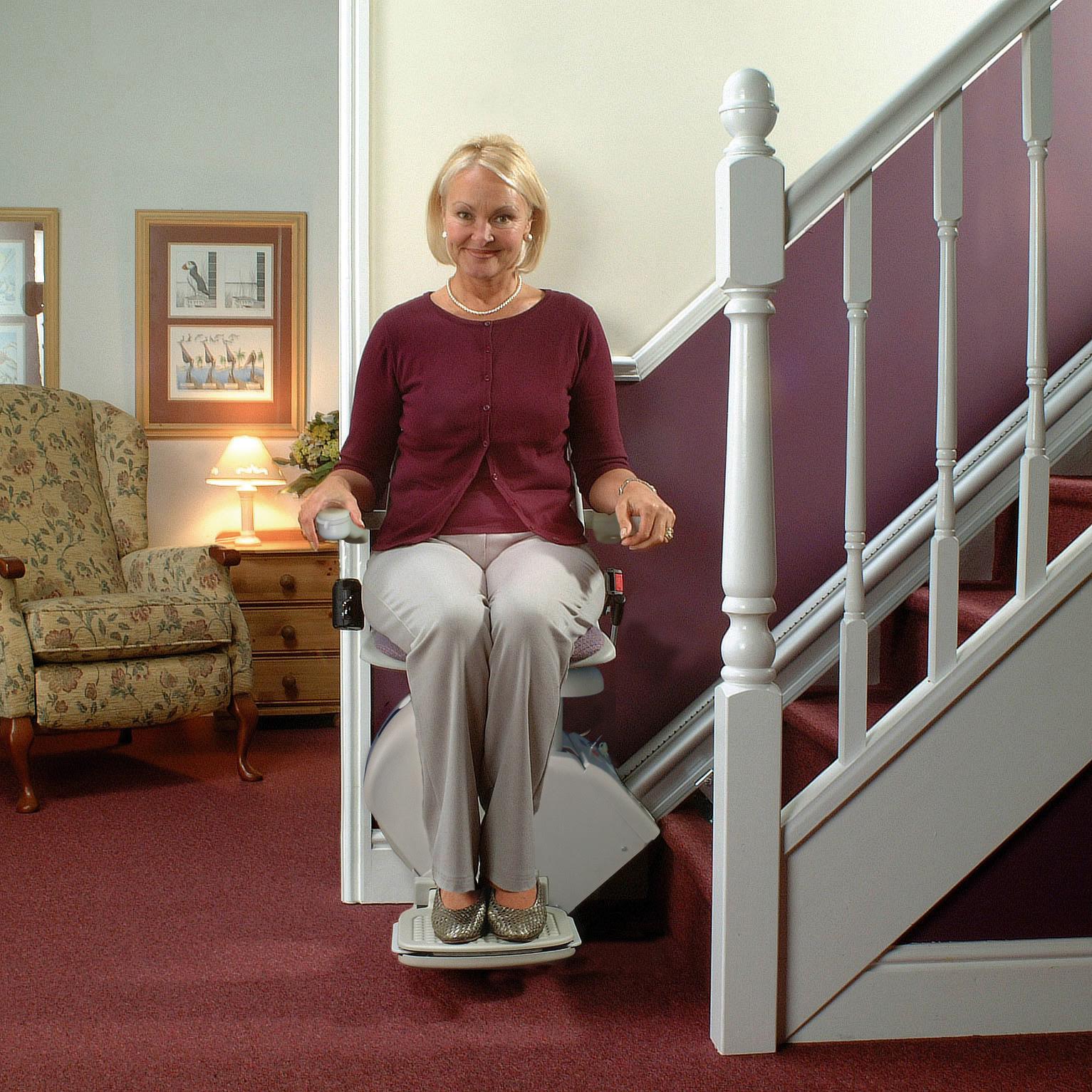 San Bernardino curved stair lift chair for elderly