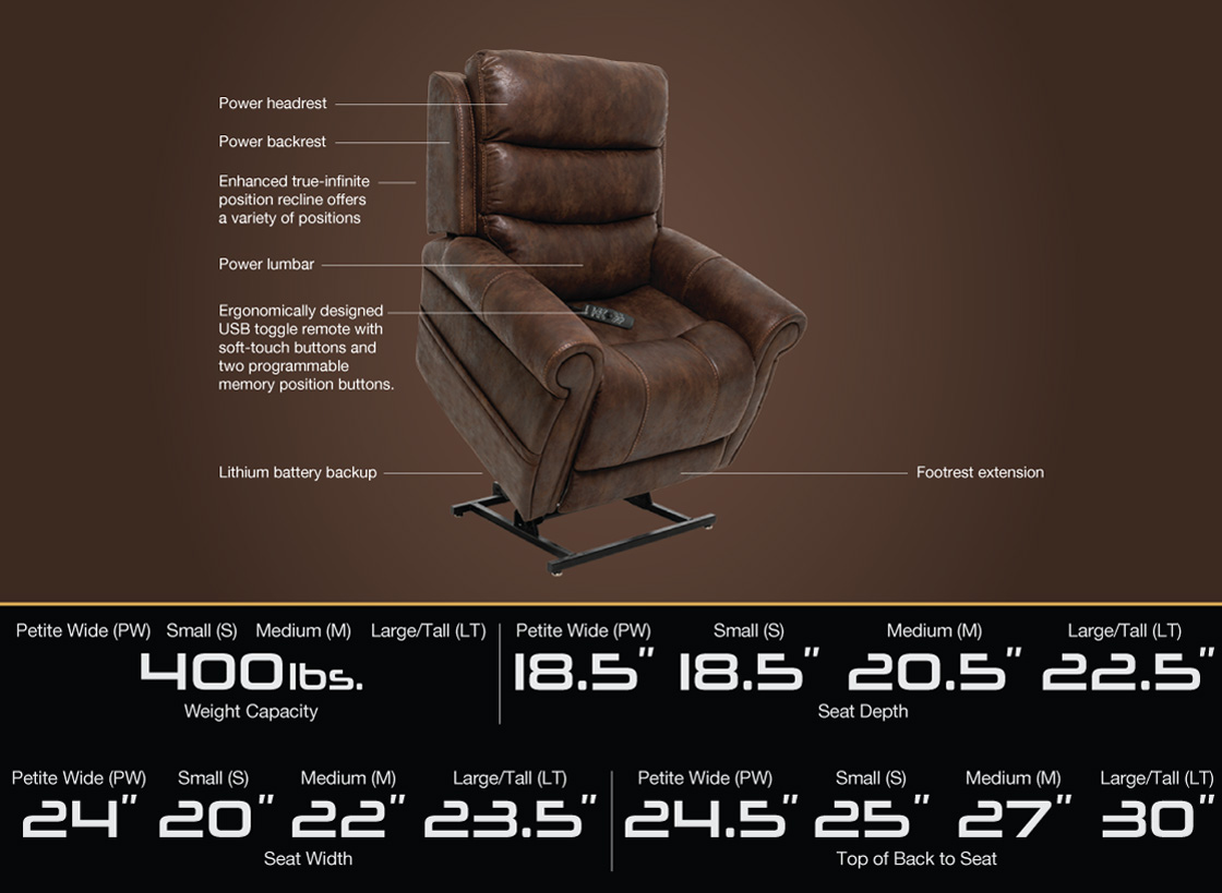 San Bernardino lift chair recliner viva zero gravity 4 motor 